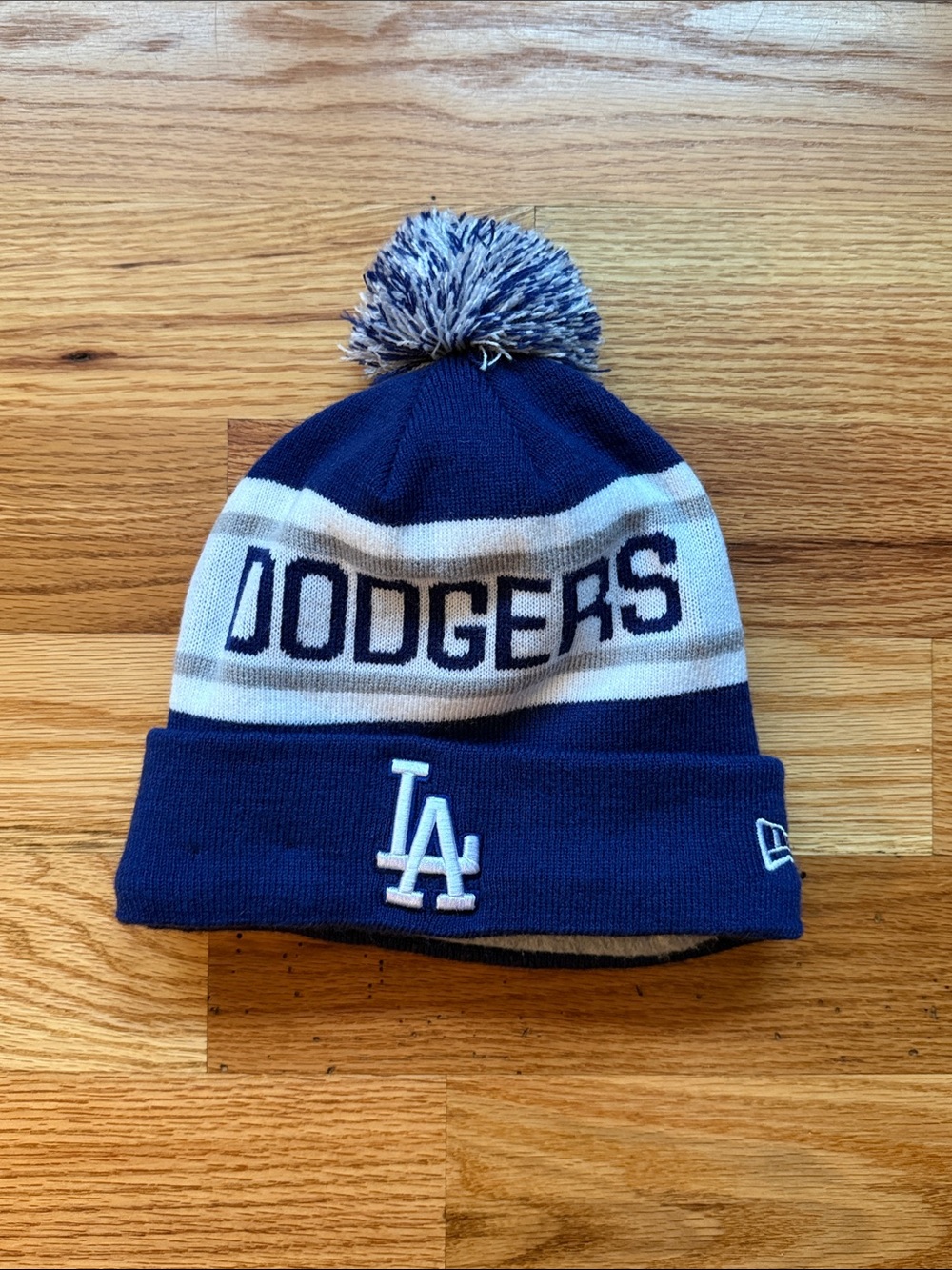 Los Angeles Dodgers Pom Beanie Hat